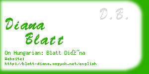 diana blatt business card